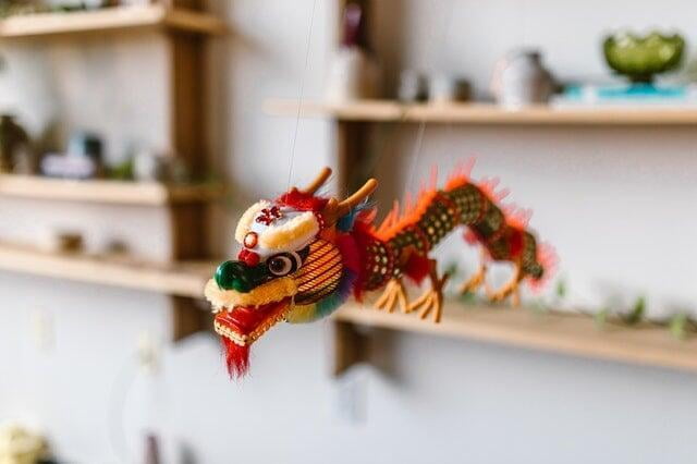 Chinese Dragon Puppet on Strings